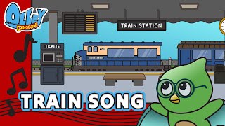 THE TRAIN SONG  Music Video  Olley Dinosaur  Learn Sing Explore  Educational Kids Songs [upl. by Glassman]