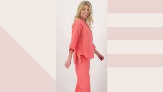 Isaac Mizrahi Live Bridgehampton Gauze Wide Leg Crop Pants on QVC [upl. by Royall]