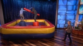 Owen Wilson and Woody Harrelson Joust [upl. by Alliuqal]