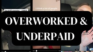 TikTok Reactions OVERWORKED and UNDERPAID  WE ARE TIRED OF IT [upl. by Ociral]