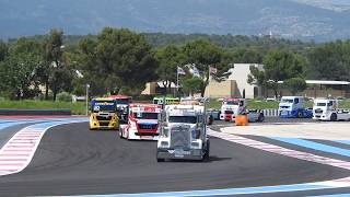 Départ course 1 GrandPrix camions du Castellet 2018 [upl. by Hamforrd]