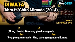 Diwata  Abra ft Chito Miranda 2014 Easy Guitar Chords Tutorial with Lyrics [upl. by Lyrehs]