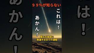 隕石が地球に到達するまでの過程 宇宙時代 雑学 宇宙の叡智 宇宙の謎 starwars 解説 [upl. by Cloutman]