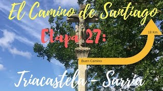 EL CAMINO DE SANTIAGO 🥾  ETAPA 27 Triacastela  Sarria 27 [upl. by Buchalter798]