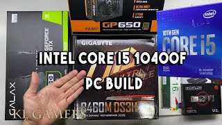 intel Core i5 10400F GIGABYTE B460M DS3H GTX1650 DLM22 Black PC Build [upl. by Suiravad553]