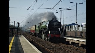 60163 Tornado ‘The Ebor Flyer’ 14th April 2018 [upl. by Svend90]