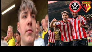 Outclassed by Sheffield United vs Watford Matchday Vlog [upl. by Alauqahs112]