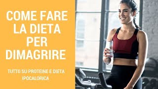 Dieta per dimagrire come va strutturata [upl. by Ambrosi]