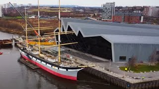 The Tall Ship Glenlee  Riverside Museum  Glasgow  DJI Drone [upl. by Aylatan]