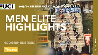 Men Elite Highlights  Hoogerheide  201920 Telenet UCI CX World Cup [upl. by Laurene596]