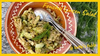 Fenchel Linsen Salat  Basisch  Vegan   kathi‘s table [upl. by Kalin]