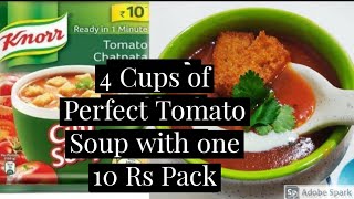 Knorr Soup with a Twist 4 Cups of Perfect Tomato Soup with one 10rs PackPerfect Thickness n Colour [upl. by Debo135]