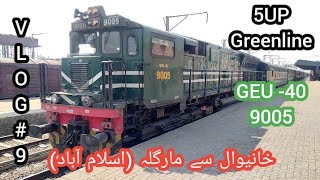 Khanewal to Margalla Islamabad via 5UP Greenline Express vlog  9 foryou fyp [upl. by Aerdnu]