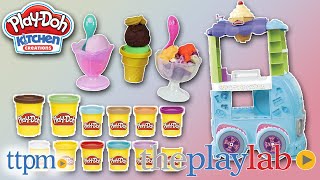 PlayDoh Kitchen Creations Ultimate Ice Cream Truck Playset from Hasbro  Play Lab [upl. by Hras]