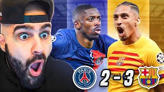 PSG 23 Barcelona l LIVE REACTION [upl. by Nelloc]