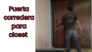 puertas correderas de tambor para closet [upl. by Sassan896]