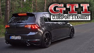 VW Golf 7 GTI Performance w Clubsport S Exhaust  PURE SOUND  4K [upl. by Ancier855]