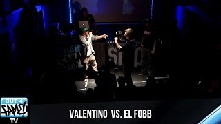 VALENTINO VS EL FOBB  1ON1 FreestyleBattle HalbfinaleNord 2014 [upl. by Masuh]