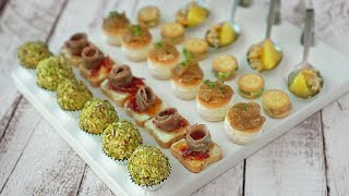 5 canapés fáciles y rápidos sin tener que cocinar [upl. by Roxine417]