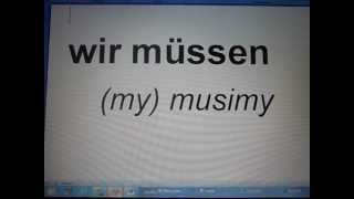 Niemiecki dla początkujących  czasownik quotmusiećquot [upl. by Atlas]