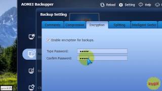 AOMEI Backupper Free  System Backup with encryption [upl. by Lynnell]