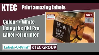 OKI PRO  Colour label printer  LabelsUPrint ®  KTEC GROUP UK [upl. by Dorrie]