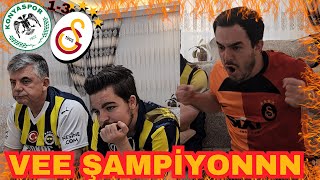 FANATİK FENERLİ BABA OĞUL ŞAMPİYONLUK MAÇINI İZLİYOR KONYASPOR 13 GALATASARAY [upl. by Goldin514]