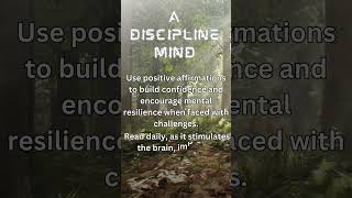 A Discipline Mind Use Positive Affirmations motivation selfcontrol selfdiscipline calmmindset [upl. by Shayne]