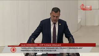 Vecdi GÜNDOĞDU CHP Kırklareli Milletvekili [upl. by Noryahs]