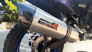 YAMAHA TÉNÉRÉ 700 DOMINATOR EXHAUST SOUND [upl. by Redford]