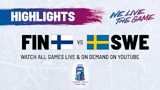 Highlights  Finland vs Sweden  2023 IIHFWorlds [upl. by Ahsiemaj]