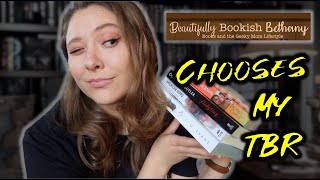 BOOKTUBER CHOOSES MY TBR  ft Beautifully Bookish Bethany [upl. by Vallonia86]