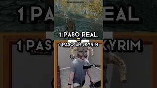 ¿Cómo de GRANDE sería SKYRIM en la VIDA REAL 🤔🚶 skyrim gaming [upl. by Plate]