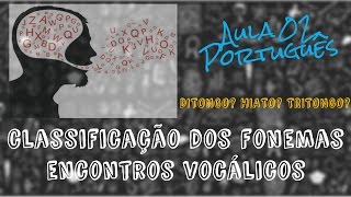 Aula 02  Português  Fonologia  Classificação dos Fonemas e Encontros Vocálicos [upl. by Kingsley]