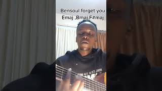 Bensoul forget you guitar chords guitarlesson guitarchords kenya guitar [upl. by Nayve]