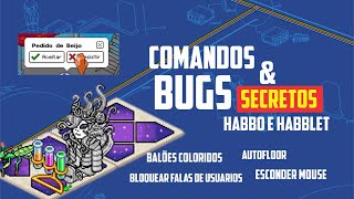 COMANDOS E BUGS SECRETOS DO HABBLET  HABBO [upl. by Matthia]