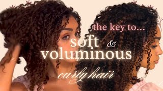 HOW TO Soft amp Voluminous Curls 🌸 [upl. by Larual]