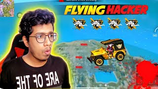 Flying Hacker In My Game 😱 Squad Full Gameplay  Freefire Max [upl. by Binah]