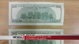 Fake 100 dollar bills found in Willimantic [upl. by Kreegar834]