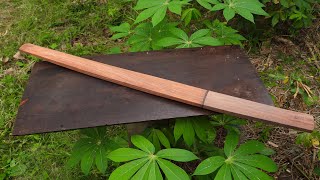 Forging A Sharp Straight Katana From An Old File  Japanese Sword [upl. by Anailil]