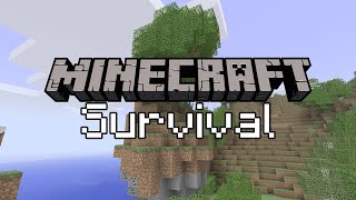 building a base and terraforming Minecraft Survival [upl. by Sudderth]