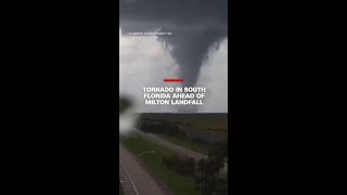 Video shows large and extremely dangerous tornado in Florida [upl. by Enimrac]