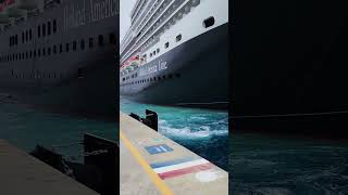 linesman vs rope Nieuw Statendam Turks and Caicos Island 🏝 comesunwithus travelviral trending [upl. by Adnarram]