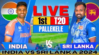 🔴 Live India vs Sri Lanka 1st T20  Live Match Score amp Commentary  IND vs SL Live match Today [upl. by Assilak575]