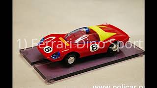 The 10 most beautiful Policar Polistil slot cars 132 [upl. by Yarrum952]