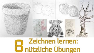 Zeichnen lernen für Anfänger 8 nützliche Übungen für zwischendurch [upl. by Deanne816]