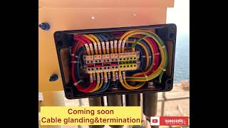 Full video glanding termination soon cableglanding cable power instrumentation [upl. by Elleryt]