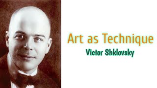 Art as Technique Defamiliarization essay by Victor Shklovsky summary analysis in Tulugu [upl. by Eniortna311]