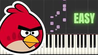 Angry Birds  Main Theme PIANO TUTORIAL [upl. by Anaderol]