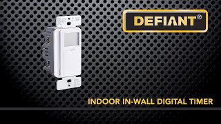 32648 Defiant 7Day InWall Timer  Installation and Setup [upl. by Jat]